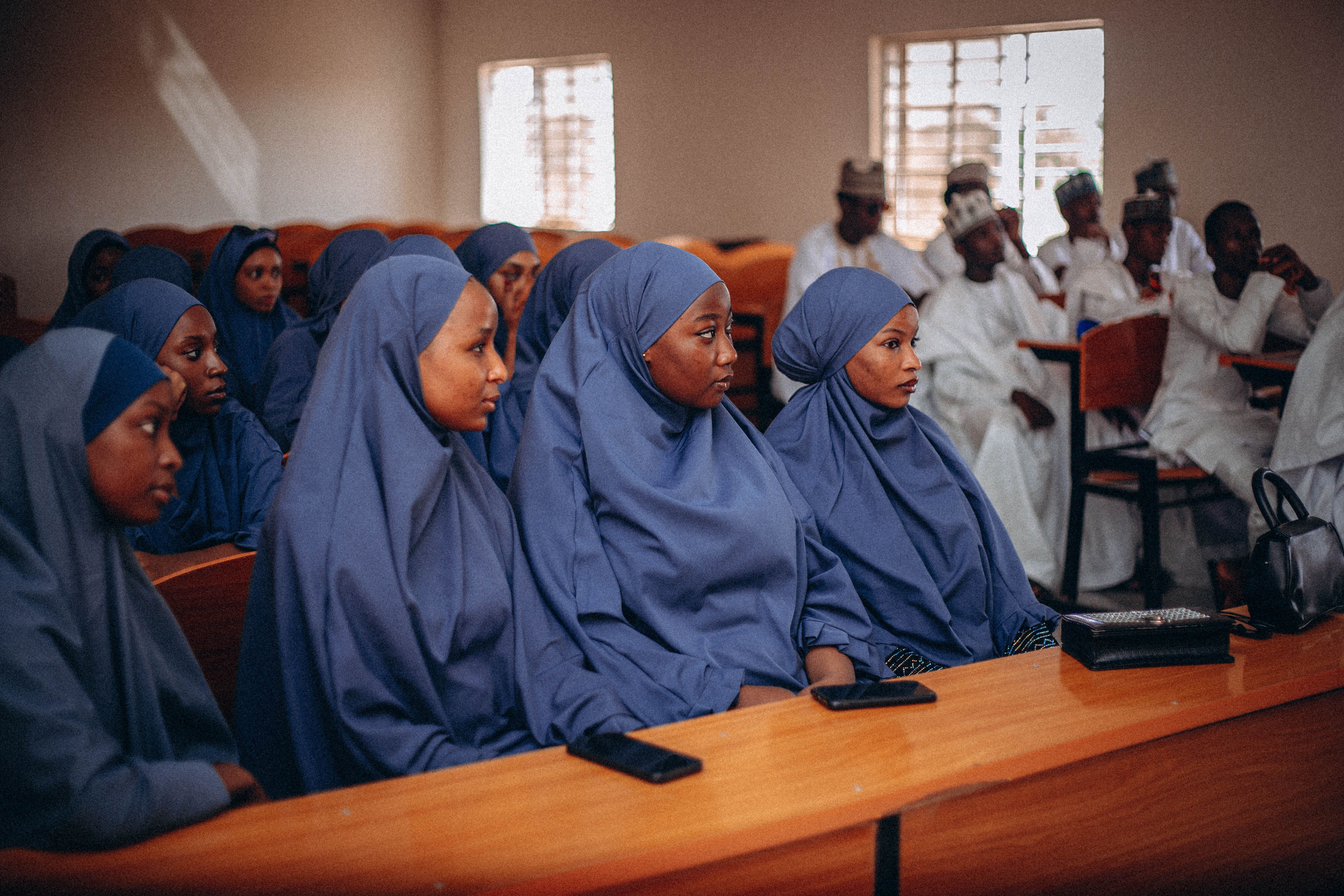 Students attending a lecture